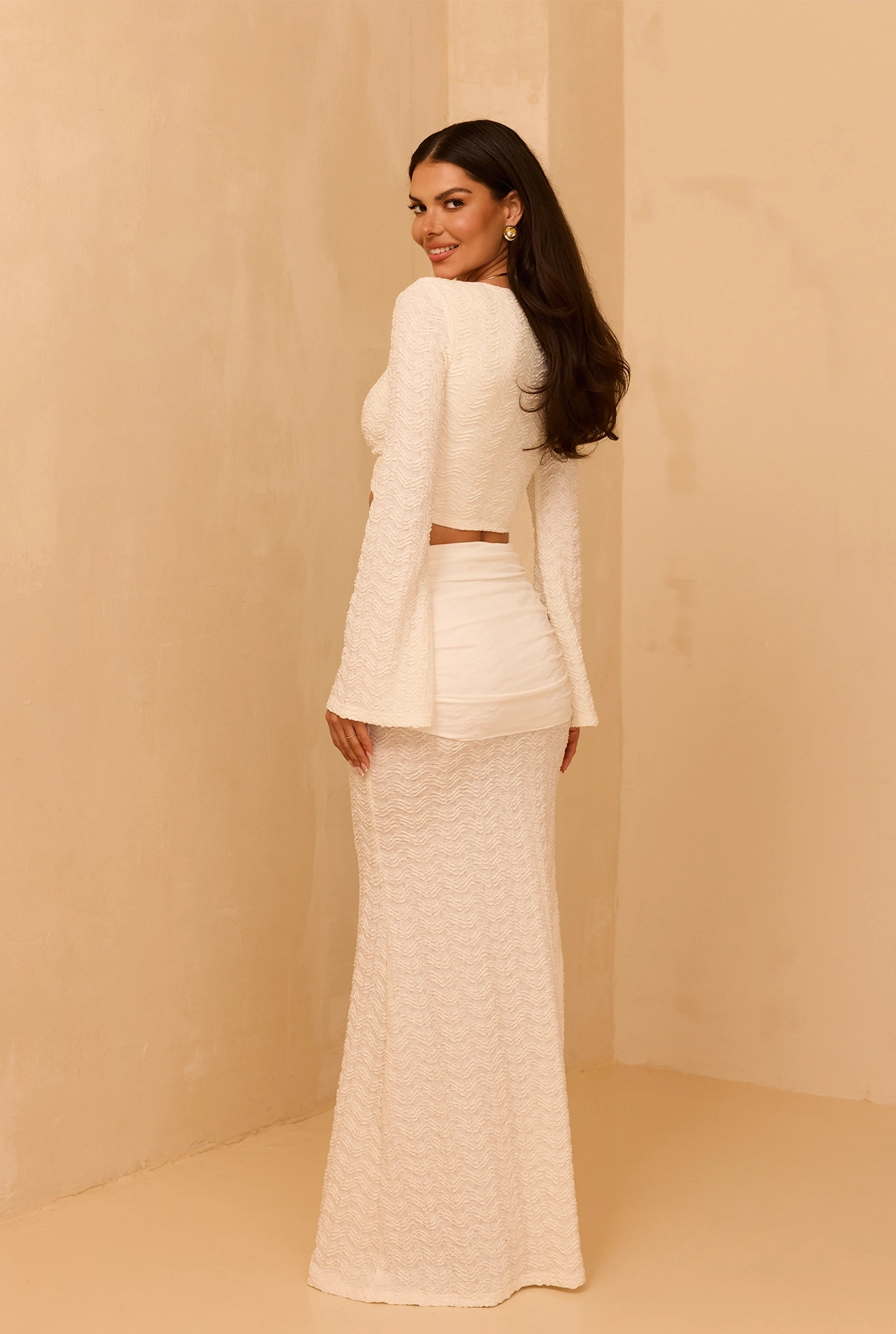 Neffa – Set: top + skirt with jewelry detail