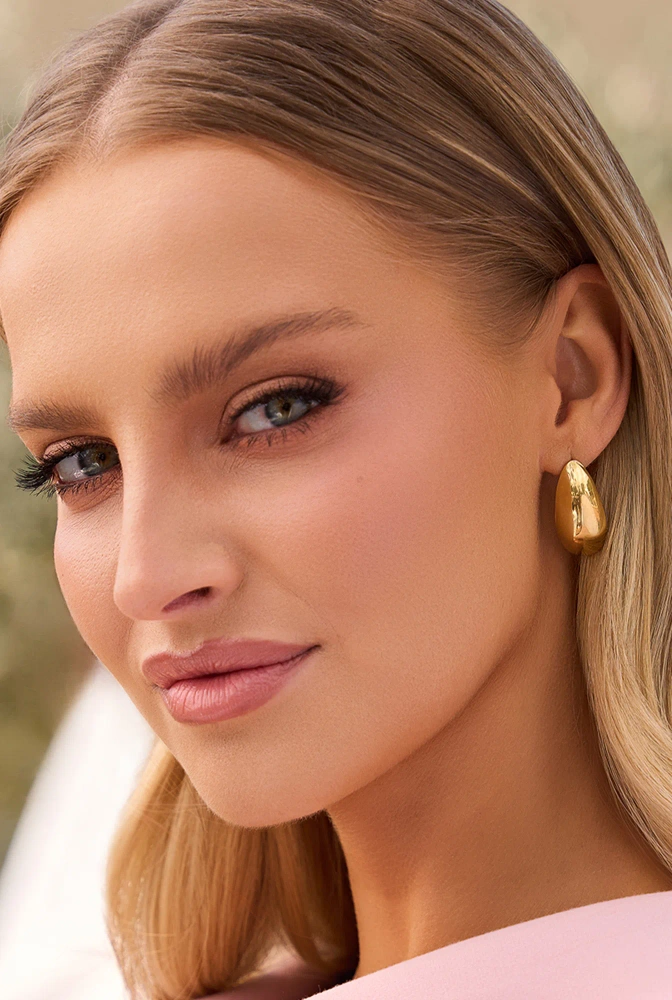 Tical - gold plated steel earrings