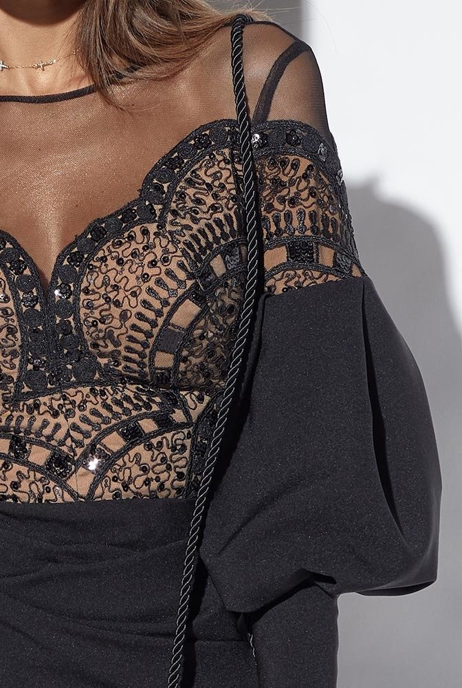 JACKIE - BLACK LACE DRESS