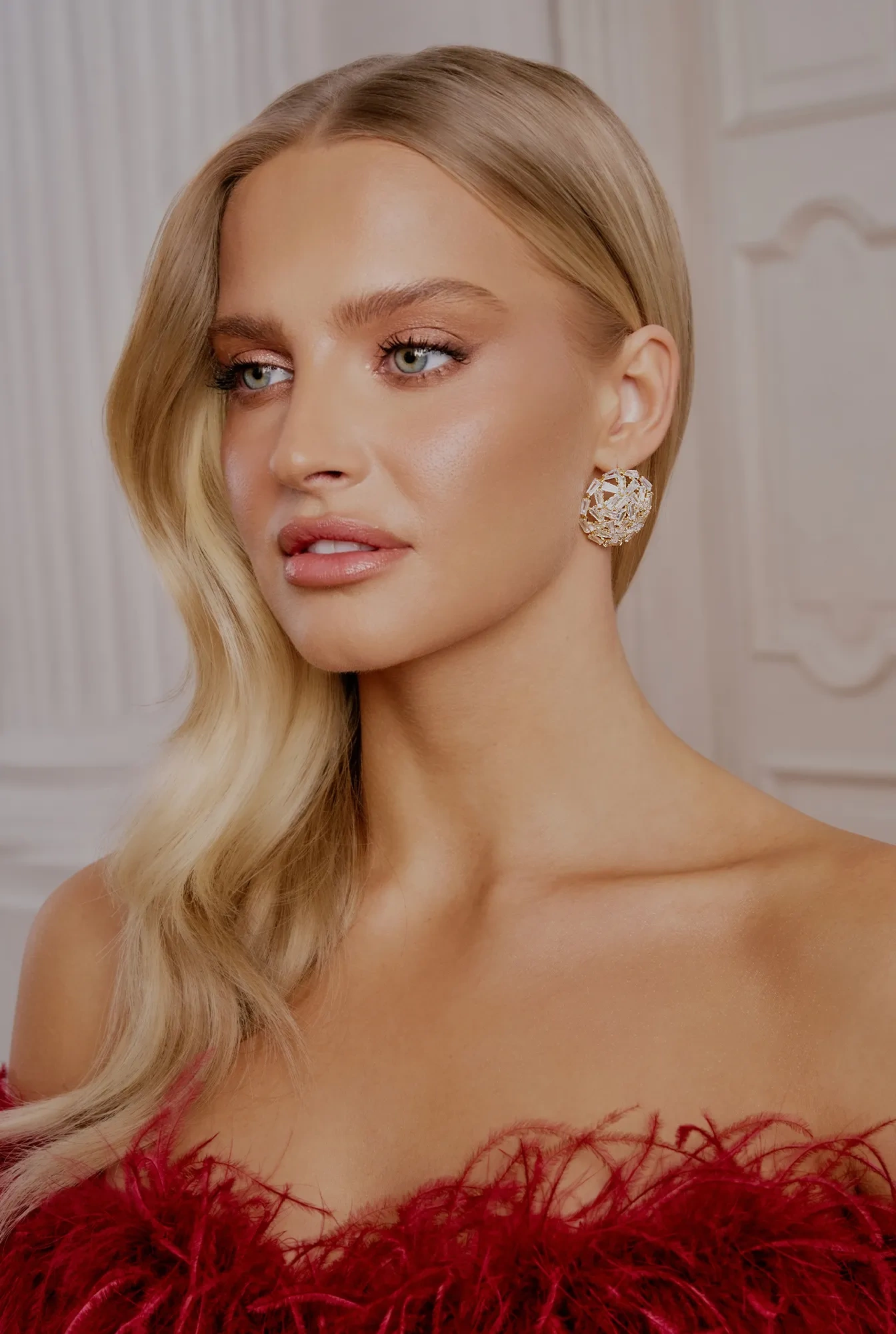 Dote - gold-plated copper earrings