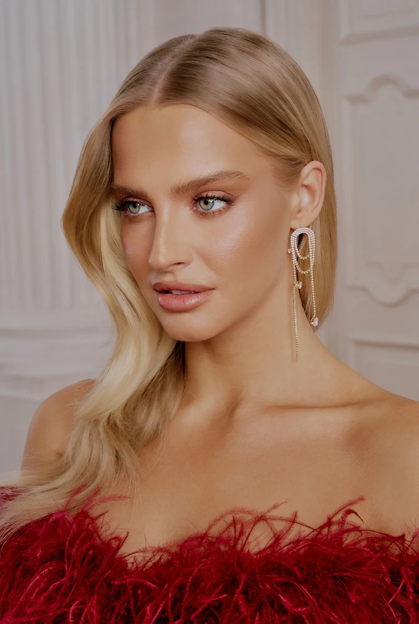 Lark - earrings with zircons