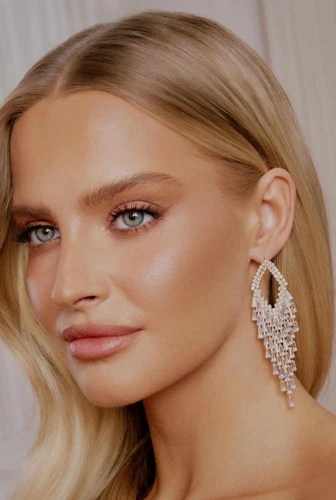 Tily - gold-plated earrings with zircons