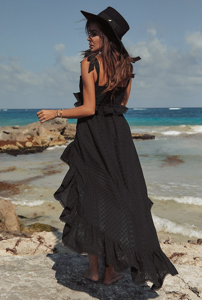 Peggie - black boho style set