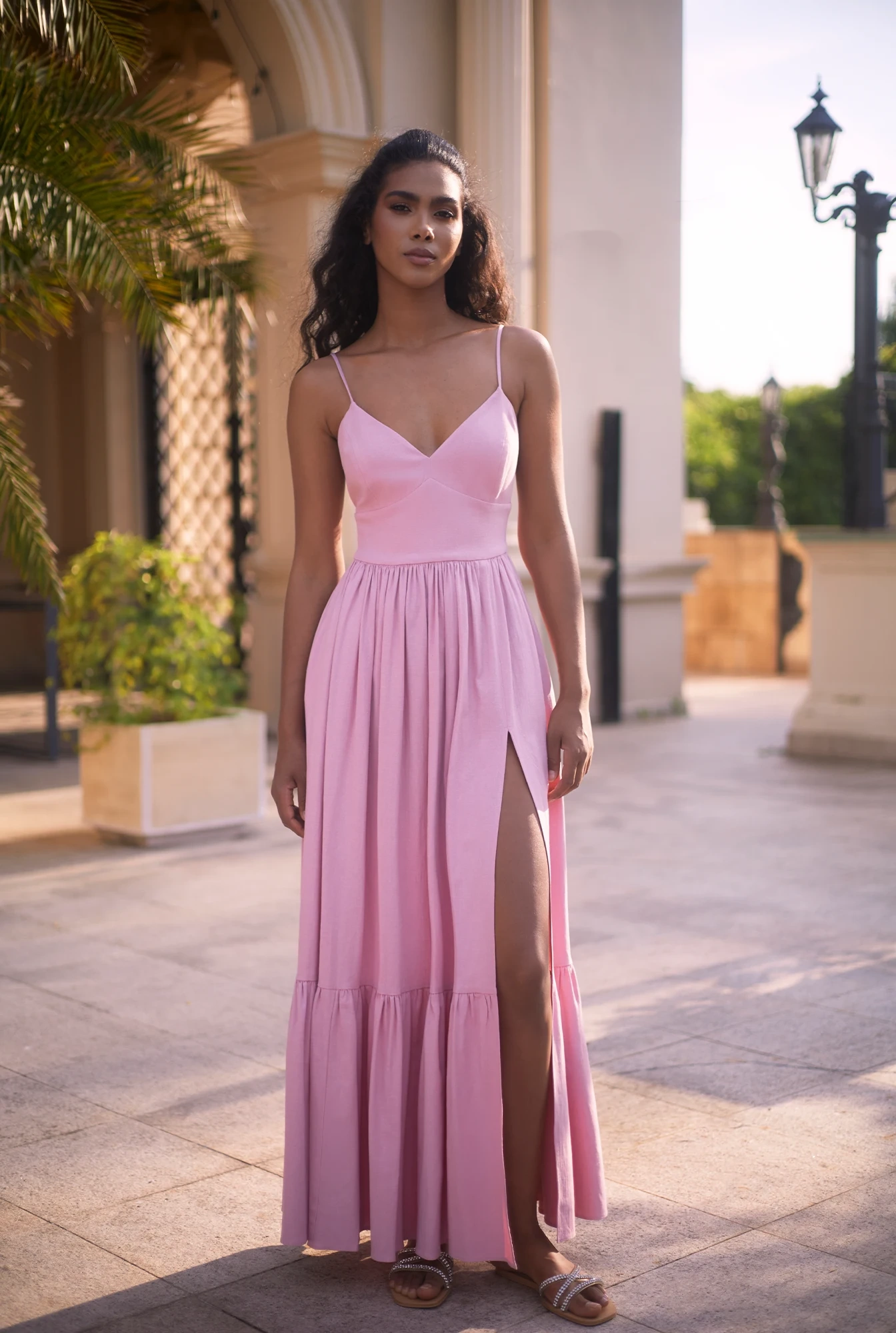 Kamalla Pink harmony of pink in a maxi dress