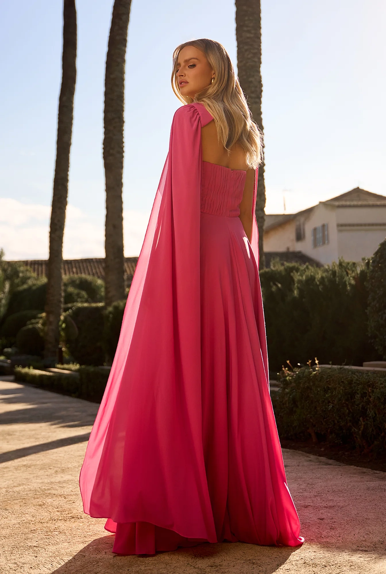 Oriana – corset maxi dress with loose sleeves